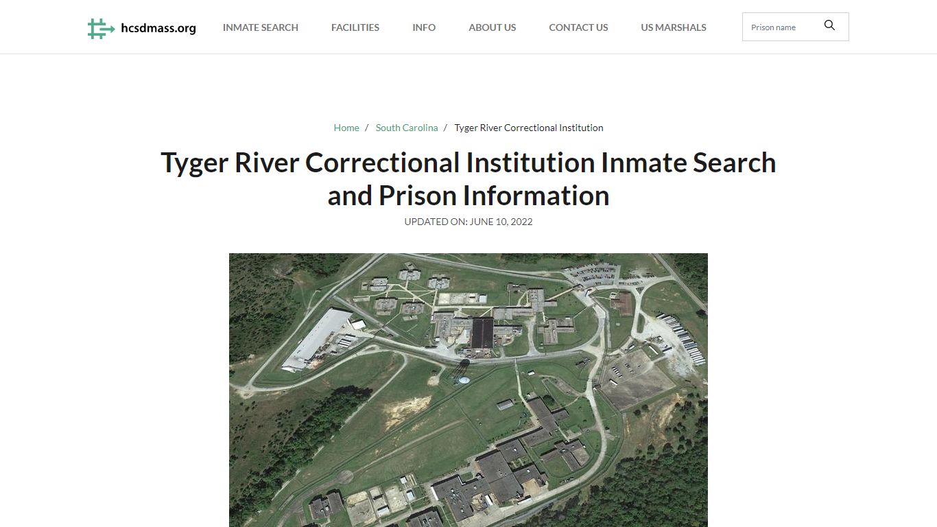 Tyger River Correctional Institution Inmate Search, Visitation, Phone ...